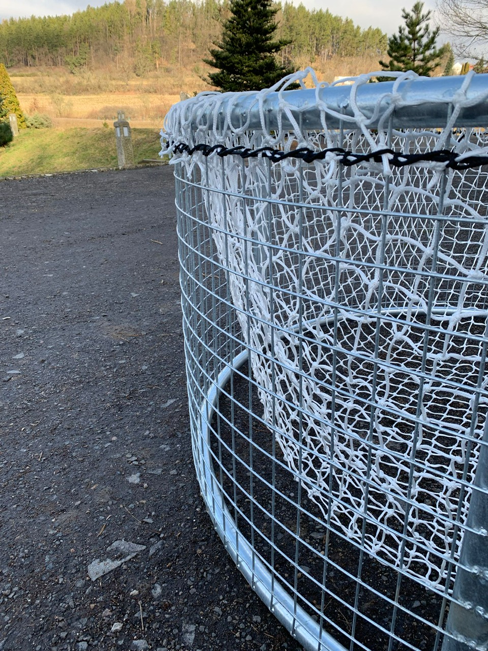 Síť na kruhový krmelec